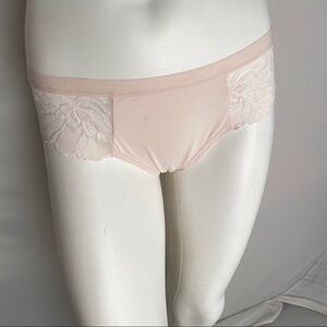 Marilyn Monroe light pink nylon and lace back panty L